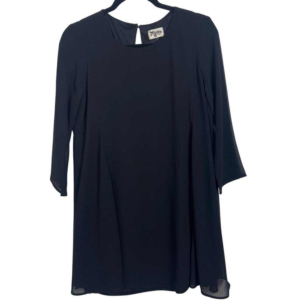 Show Me Your Mumu Little Black Dress Short LBD Black Size Small Keyhole Back